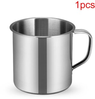 1/3 Stuks Outdoor Camping Wandelen Thee Mok Cup Roestvrij Staal Koffiekopje Kantoor School Nuttig 1stk
