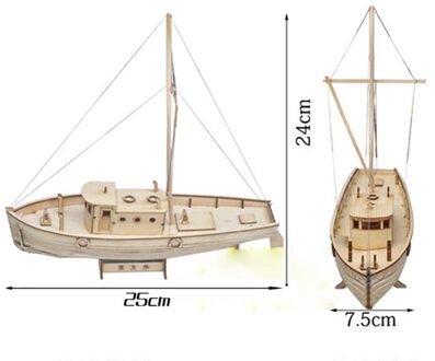 1/30 Nurkse Vergadering Houten Zeilboot Diy Houten Kit Puzzel Speelgoed Zeilen Model Voor Kinderen En Volwassen
