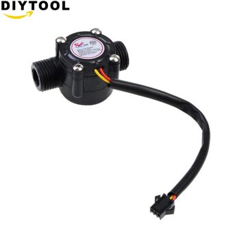 1-30L/min Aanvoervoeler Flowmeter Hall Doorstromingssensor Water Controle 1/2 "2.0MPa voor Boilers Water Vending machines Diy zwart
