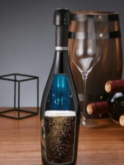 1/3Pc Through Sparkling Wine Champagne Stopper Siliconen Materiaal Lekvrije Compact Mousserende Wijn Champagne Stopper Stopper 3stk