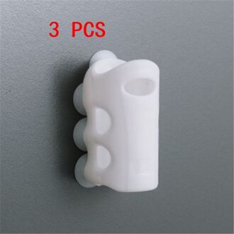 1/3Pcs Douche Zuignap Beugel Gratis Punch Douche Douchekop Beugel Zuignap Socket Muurbevestiging Zuig cup Beugel Rack 3stk