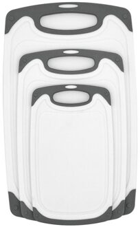 1/3Pcs Keuken Snijplank Set Sap Groeven Met Easy-Grip Handvatten Bpa-vrij Non-poreuze Vaatwasmachinebestendig HG99 Three-stuk Suit