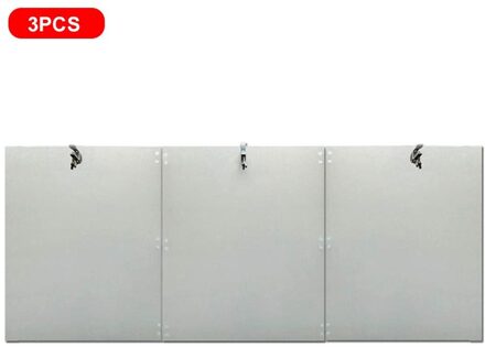 1/3Pcs Patio Heater Reflector Shield Outdoor Kachels Voor Propaan Aardgas Tafel Top Kachels Opvouwbare licht grijs