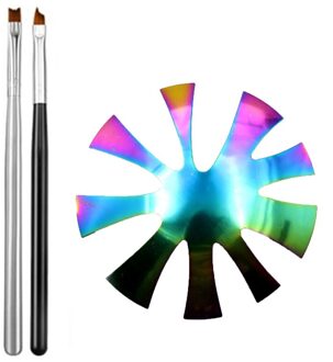 1/3Pcs Pro 9 Maten Makkelijk Franse Glimlach Cut Nail Cutter Amandel Vorm V Lijn Tips Atrimmercrylic Nail cutter Tool Kit Manicure Rand stijl C Kit