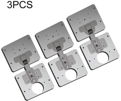 1/3Pcs Scharnier Reparatie Plaat Voor Meubels Lade Venster Roestvrij Stalen Plaat Reparatie Accessoire DFDS889 3stk