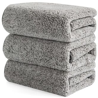 1/3Pcs Verdikte Bamboe Houtskool Super Absorberende Vaatdoek 29*29Cm Keuken Anti-Vet Poetslappen microfiber Doekjes 3stk
