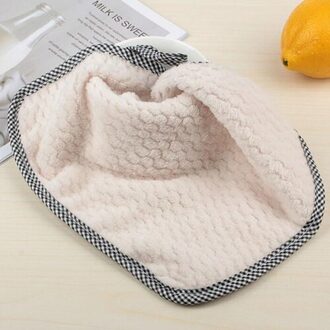 1/3Pcs Zachte Absorberende Schotel Handdoeken Washandjes Sneldrogend Schotel Rags Herbruikbare Vaatdoek Thuis Keuken Poetsdoeken beige / 1stk