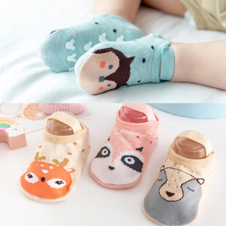 1-3Years Animal Baby Socks Spring Summer Anti Slip Socks Shoes Cotton Newborns Infant Floor Socks Baby Accessories