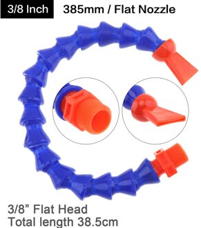 1/4 1/2 3/8 Inch Plastic Flexibele Water Olie Koeling Buis Slang Met Platte/Ronde Kop Nozzle Voor Cnc Frezen draaibank Koelvloeistof Buis stijl 4