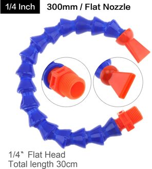 1/4 1/2 3/8 Inch Plastic Flexibele Water Olie Koeling Buis Slang Met Platte/Ronde Kop Nozzle Voor Cnc Frezen draaibank Koelvloeistof Buis stijl 6