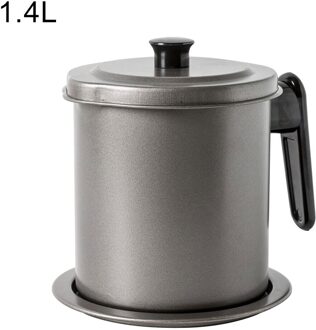 1.4/1.7L Rvs Reuzel Tank Olie Filter Pot Grote Capaciteit Filter Olie Separator Opslagtank Keuken Gereedschap Olie fles 1400mL