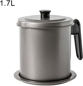1.4/1.7L Rvs Reuzel Tank Olie Filter Pot Grote Capaciteit Filter Olie Separator Opslagtank Keuken Gereedschap Olie fles 1700mL