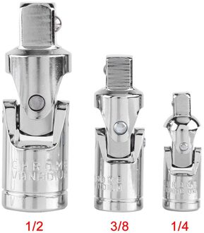 1/4 "3/8" 1/2 "Bar Socket Adapter Car Auto Universal Ratchet Gezamenlijke Set Hoek Extension Voertuig Reparatie Tool kogelgewricht Flexibele 6.3mm