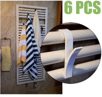 1/4/8/10pcsHigh Quality Hanger For Heated Towel Radiator Rail Bath Hook Holder Clothes Hanger Percha Plegable Scarf Hanger white