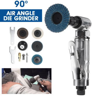 1/4 Air Angle Die Grinder 90 ° Pneumatic Grinding Machine Mini Poratble Tools Cut Off Polisher Mill Engraving Tool Set