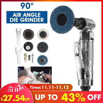 1/4 Air Angle Die Grinder 90 ° Pneumatic Grinding Machine Mini Poratble Tools Cut Off Polisher Mill Engraving Tool Set