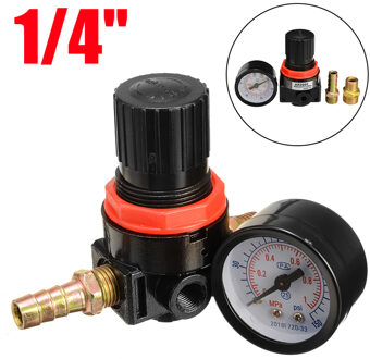 1/4 "Air Control Compressor Drukontlastende Regulator Valve Verstelbare Meter Dial Gauge Voor Meetinstrument