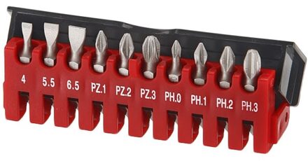 1/4" Bit set 10 delig 21010