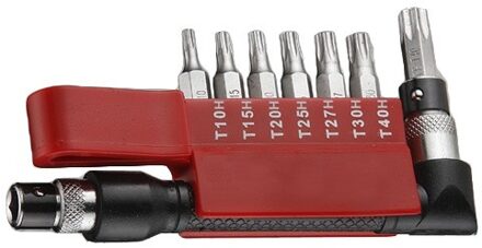 1/4" Bit set Torx met gat 8 delig 2081