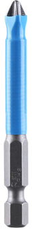 1/4 "Blauw Zilver Hex Shank Magnetic Anti Slip Lange Bereiken Elektrische Schroevendraaier Bits PH2 Enkele Phillips/Cross Hoofd power Tools 03