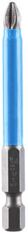 1/4 "Blauw Zilver Hex Shank Magnetic Anti Slip Lange Bereiken Elektrische Schroevendraaier Bits PH2 Enkele Phillips/Cross Hoofd power Tools 04