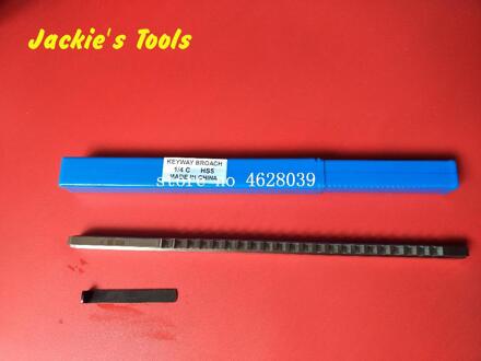 1/4 C Push-Type Spiebaan Broach Inch Size Hss Aansnijden Snijden Cutter Cnc Machine Tool Top