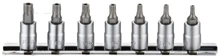 1/4" Doppenset 5-kant torx met gat TS 7 delig 20711