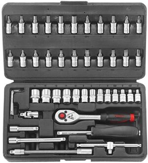 1/4" Doppenset 6-kant 46 delig 2462