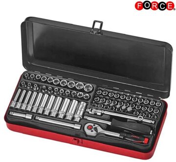 1/4" Doppenset 6-kant 71 delig 2711