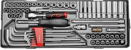 1/4" Doppenset 65 delig T2641