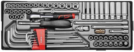 1/4" Doppenset 65 delig T264115