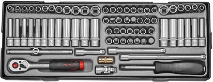 1/4" Doppenset 74 delig (S&M) T2741