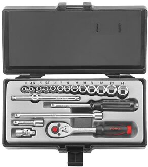 1/4" Doppenset Golf profiel 19 delig 220372