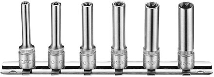 1/4" Doppenset Torx lang 6 delig 2062