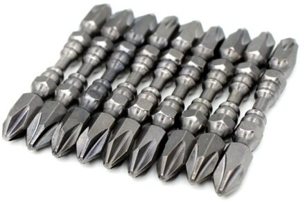 1/4 "Hardheid Magnetische 65MM 110MM Kruis Schroevendraaier Bit Dubbele Hoofd Elektrische Schroevendraaier Set Phillips Schroevendraaier