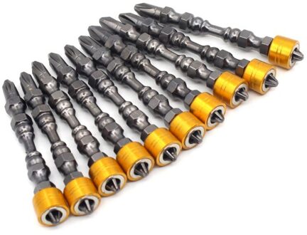 1/4 "Hardheid Magnetische 65MM 110MM Kruis Schroevendraaier Bit Dubbele Hoofd Elektrische Schroevendraaier Set Phillips Schroevendraaier
