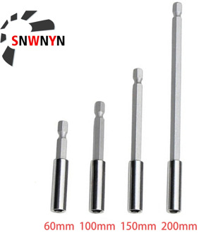 1/4" Hex Rod Shank Extension Rod Long Handle Screwdriver Tip Holder Extension Bit Set Extensions Quick Change Hand Tool Socket