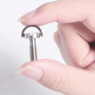 1/4-Inch Camera Schroef Staal Statiefkop Quick Gemonteerde Schroeven Verlengd Schroeven Groef Plaat Fast-Ontmanteling Woord d8U2