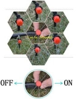 1/4 Inch Slang Sprinklers Micro Dripper Verstelbare Flow Irrigatie Irrigatie Drip Gazon