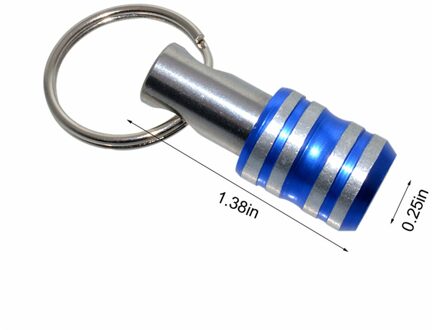1/4 Inch Stalen Hex Shank Schroevendraaier Bits Houder Extension Bar Boor Schroef Adapter Quick Release Sleutelhanger Voor Boor Batch Hoofd Blauw