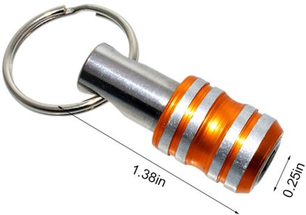 1/4 Inch Stalen Hex Shank Schroevendraaier Bits Houder Extension Bar Boor Schroef Adapter Quick Release Sleutelhanger Voor Boor Batch Hoofd Geel