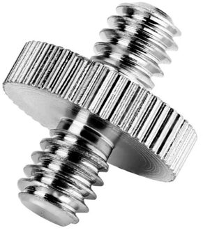 1/4 "Male Naar 1/4" Buitendraad Adapter 1/4 Inch Dubbele Man Schroef Adapter Ondersteunt Statief Mayitr Camera Accessoires 1stk