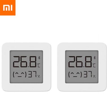 1-4 Pcs Xiaomi Mijia Thermometer 2 Bluetooth-Compatibel Smart Home Temperatuur Vochtigheid Sensor Met Lcd-scherm Digitale vocht 2 stk