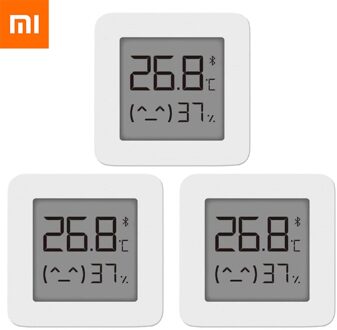 1-4 Pcs Xiaomi Mijia Thermometer 2 Bluetooth-Compatibel Smart Home Temperatuur Vochtigheid Sensor Met Lcd-scherm Digitale vocht 3 stk
