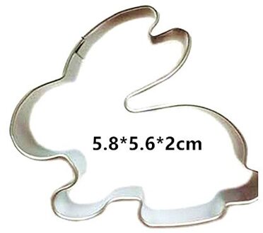 1/4 Stuks Easter Bunny Patroon Plastic Bakvorm Keuken Biscuit Cookie Cutter Pastry Plunger 3D Sterven Fondant Cake decorating Tool 1stk konijn
