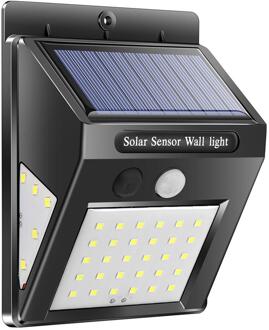 1-4 Stuks Pir Motion Sensor 30 Led Solar Light Outdoor Zonne-energie Led Tuin Licht Waterdicht Emergency Muur lamp 2stk 40LED