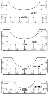 1/4 Stuks T-shirt Uitlijning Heerser Centreerwerktuig Plaatsing Grafische Gids Tough Gedrukt T-shirt Heerser Met Maat grafiek 4stk doorzichtig PVC
