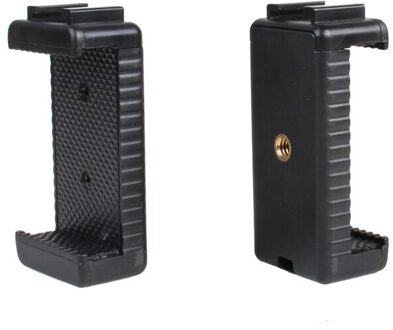 1/4 "Telefoon Clip Houder Flash Shoe Schroef Adapter Statief Mount Met Verstelbare Klem Voor Alle Telefoons Statief Accessoires Q17