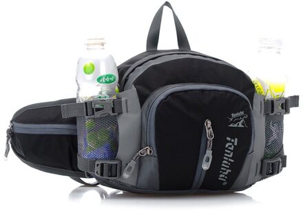 1 = 4 Zakken Waterdichte Grappige Verpakking Nice multifunctionele Nylon Taille Reizen Schouder grijs