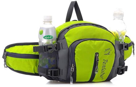 1 = 4 Zakken Waterdichte Grappige Verpakking Nice multifunctionele Nylon Taille Reizen Schouder groen